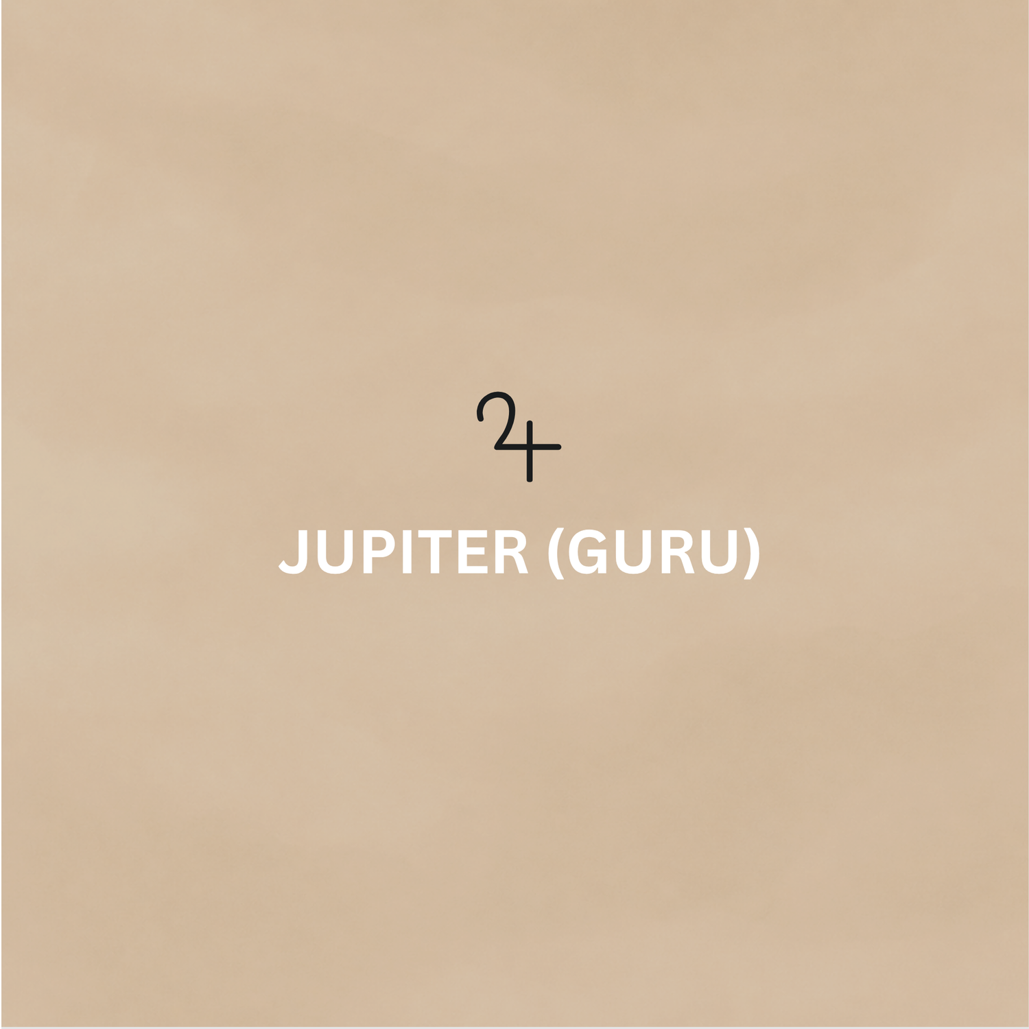 Jupiter (Guru) planet symbol minimal beige background collection image by Moon Sutras