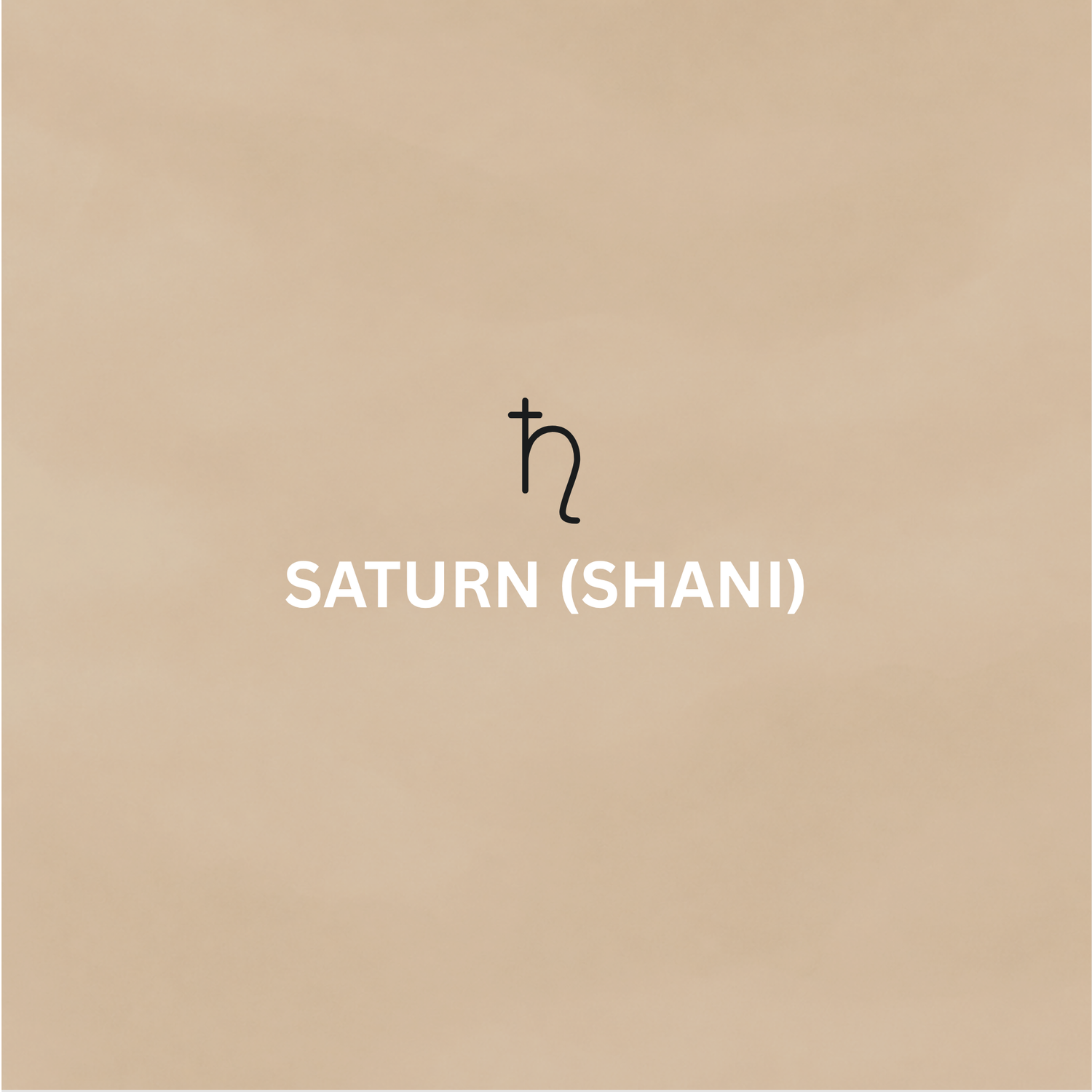 Saturn (Shani) planet symbol minimal beige background collection image by Moon Sutras