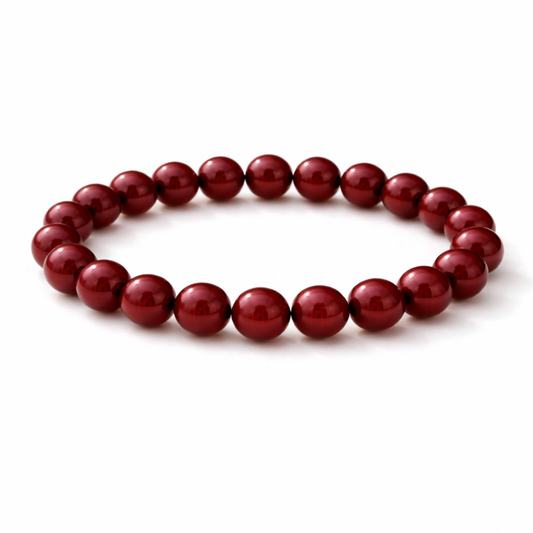 Cinnabar crystal bracelet for strength and confidence by Moon Sutras