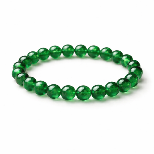 Jade crystal bracelet for money and abundance by Moon Sutras
