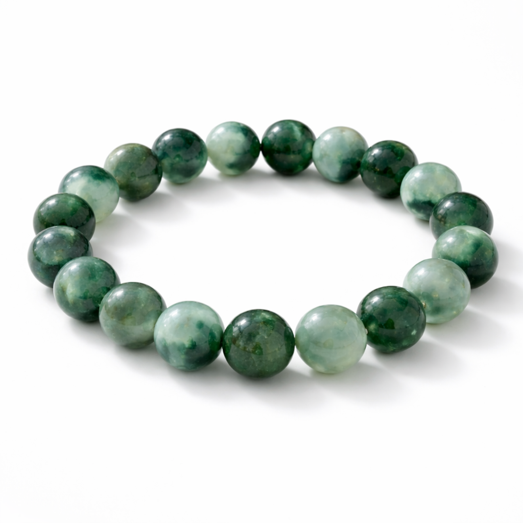 Jadeite crystal bead bracelet by Moon Sutras