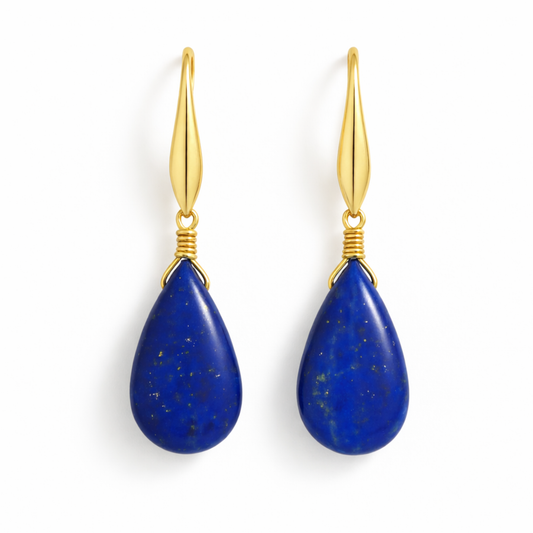 Lapis lazuli earrings by Moon Sutras