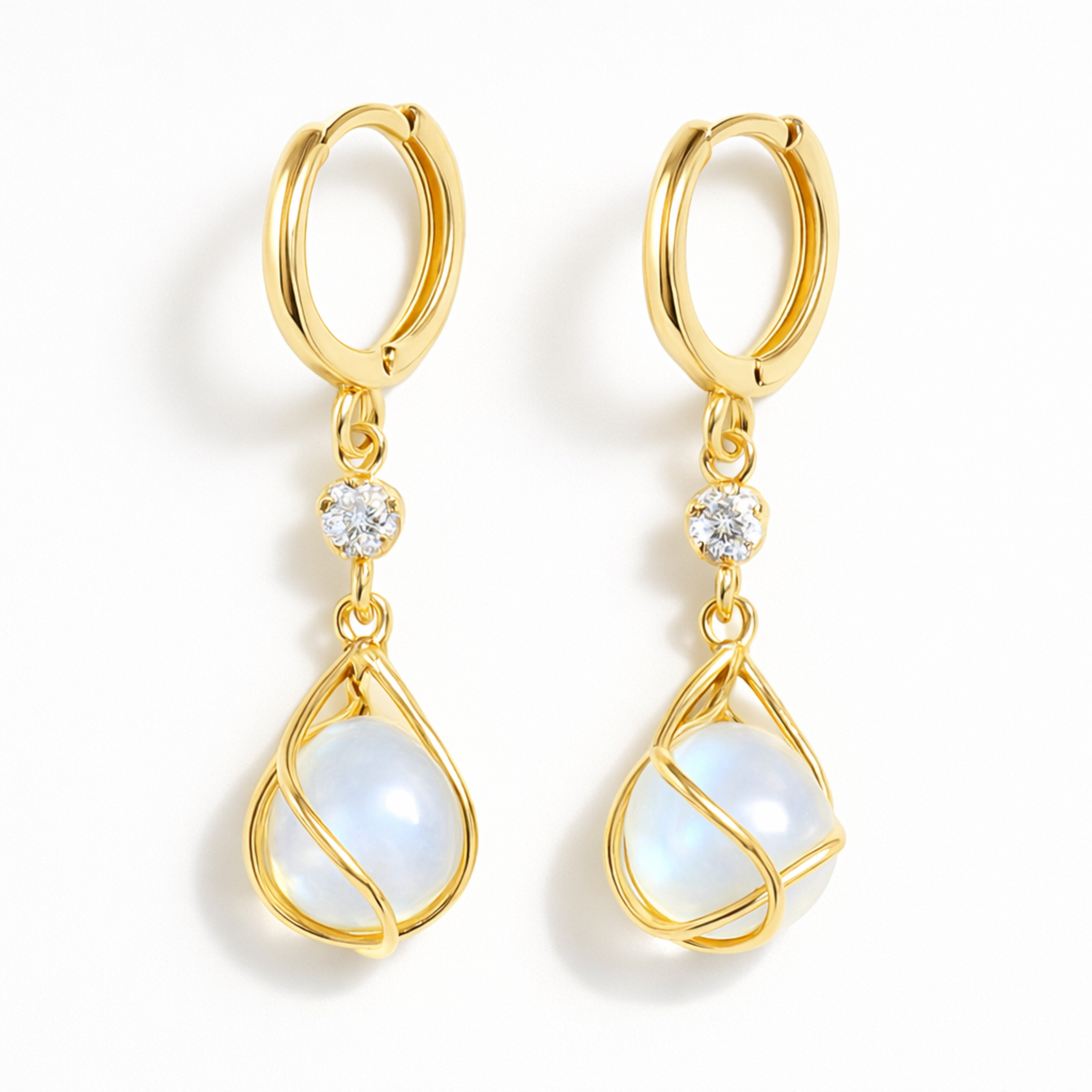 Moonstone earrings by Moon Sutras
