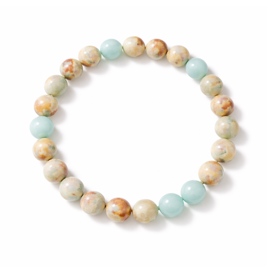 Shoushan stone crystal bracelet for calm and emotional balance by Moon Sutras