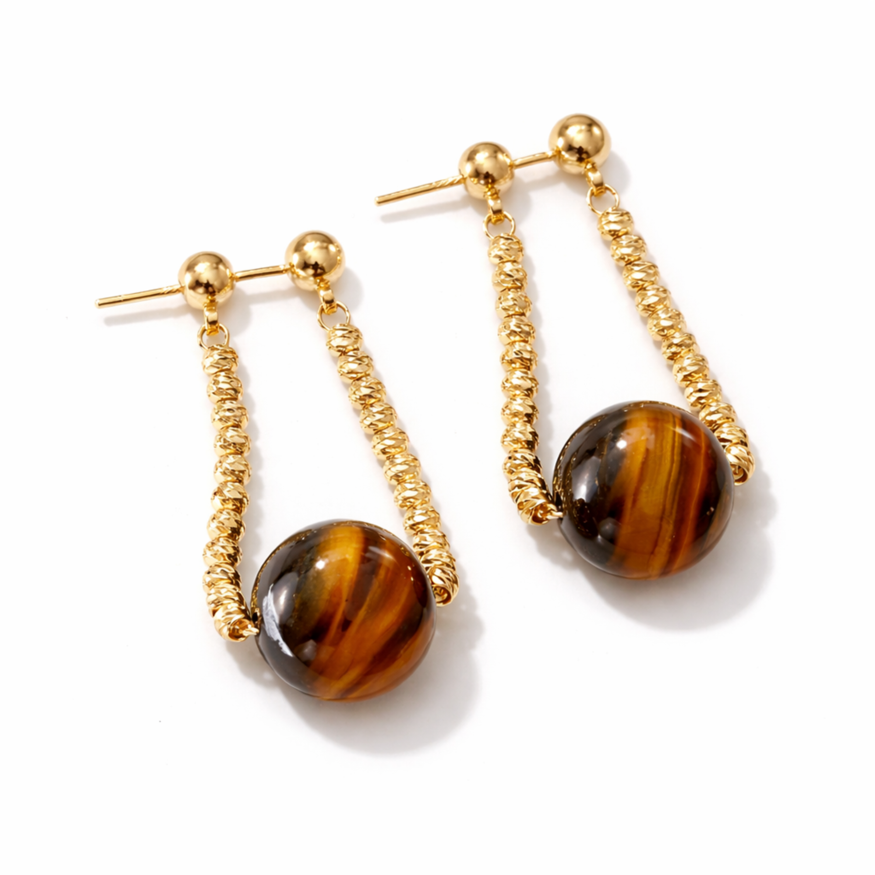 Tiger’s Eye earrings by Moon Sutras