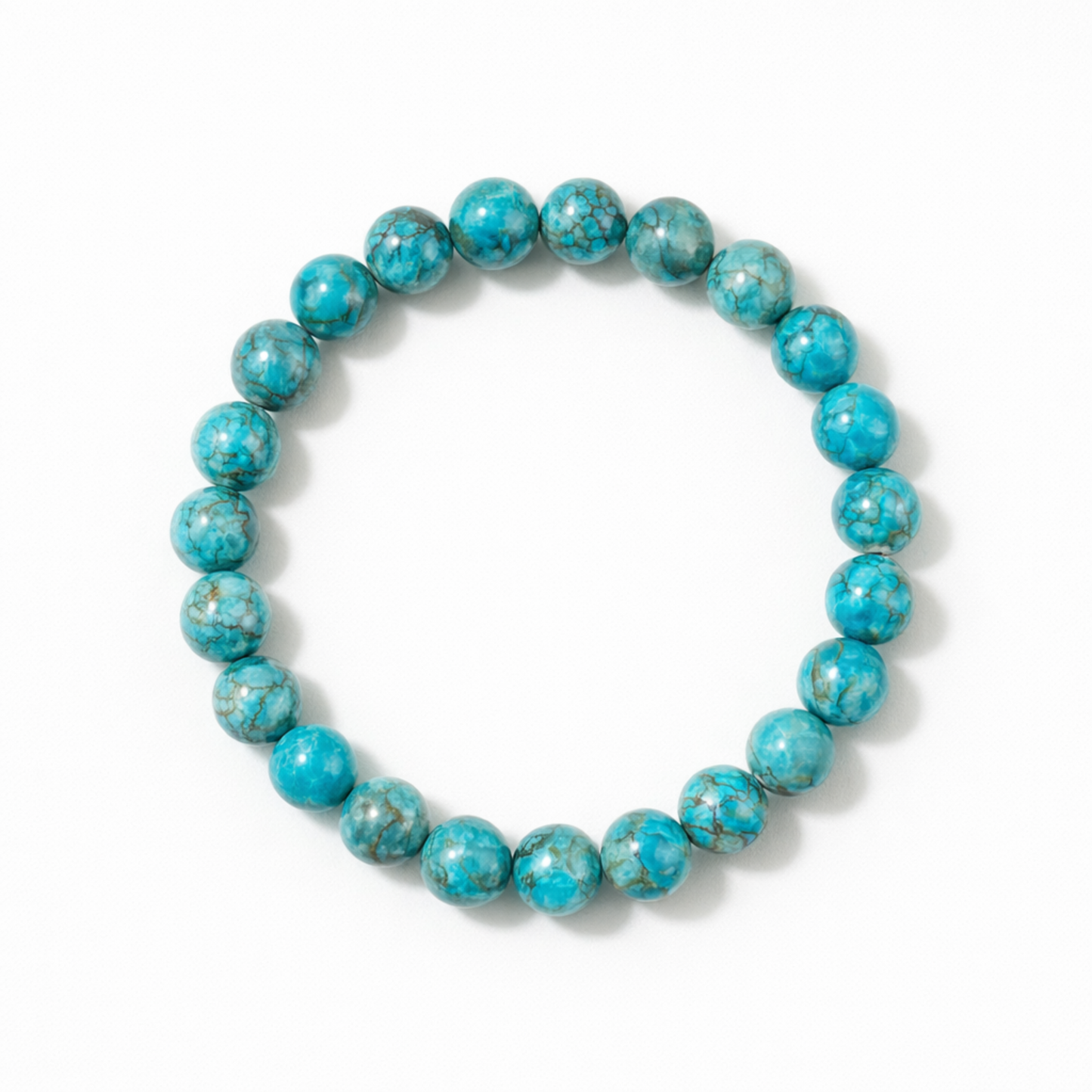 Turquoise crystal bracelet for protection and confidence by Moon Sutras